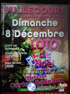 Photo du loto Super loto de noël à bullecourt