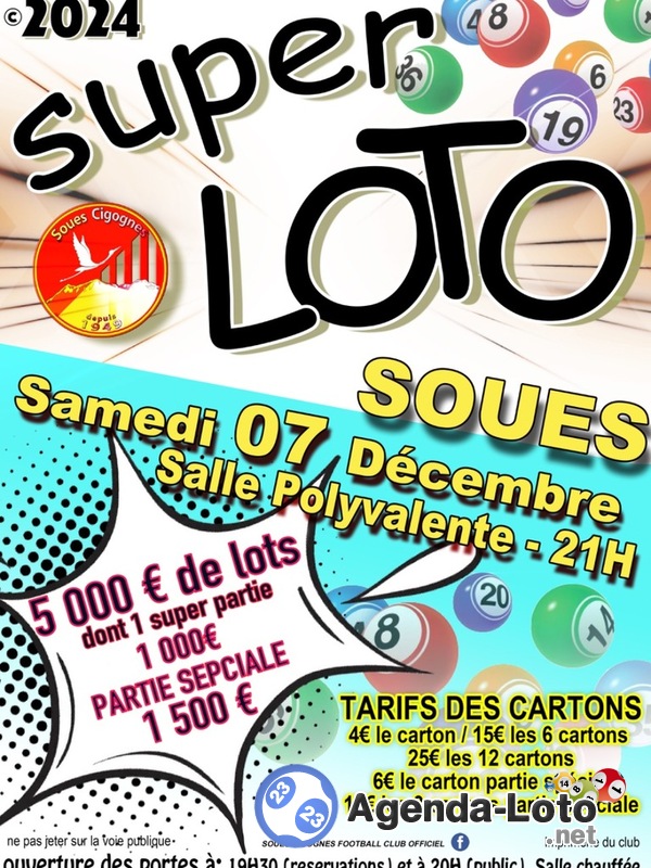 Super loto de noel de l'ecole de foot