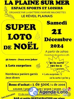 Photo du loto Super Loto de Noël - Le Réveil Plainais