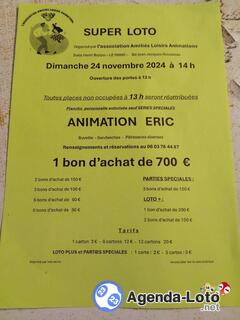 Photo du loto super loto org Amitié Loisirs Animation ani ERIC