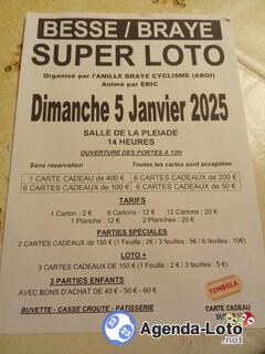 Photo du loto Super loto org Anille braye cyclisme ani par ERIC