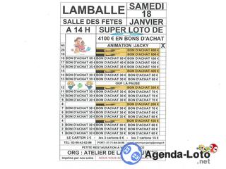 Photo du loto super loto org: atelier de la marouette animé par jacky