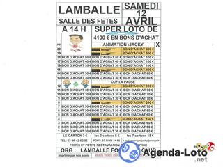 Photo du loto super loto org: lamballe football animé par jacky