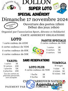 Photo du loto Super loto org sport détente et solidarité ani ERIC