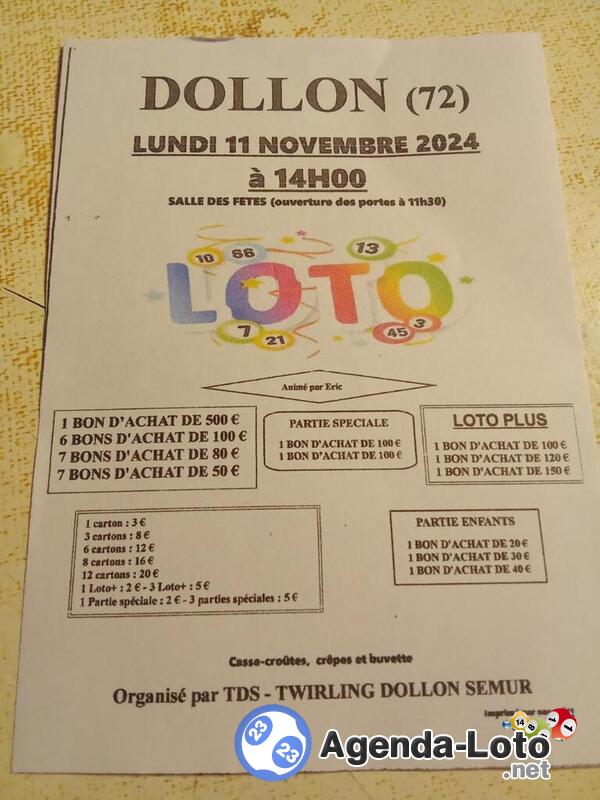 super loto org Twirling Dollon - Semur ani ERIC