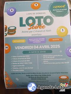 Photo du loto Super loto organise par ape de domjean