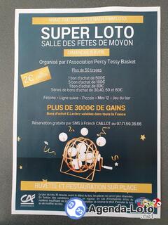 Photo du loto Super loto organise par basket tessy percy