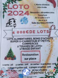 Photo du loto Super loto organisé par l'alerte d'evron