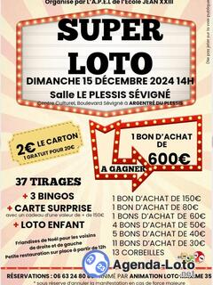 Photo du loto Super loto organisé par l'Apel Jean 23 de vitré