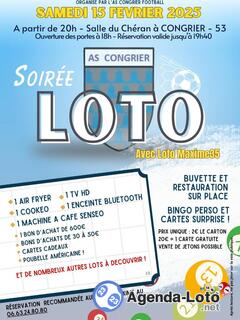 Photo du loto Super loto organisé par l'AS Congrier