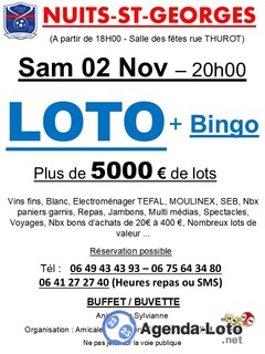 Photo du loto Super loto organisé par l'AS FC Corgoloin-Ladoix.