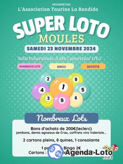 Photo du loto Super Loto organisé par l'association taurine La Bandido