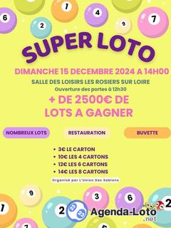 Photo du loto super loto organisé par l'union des Sablons