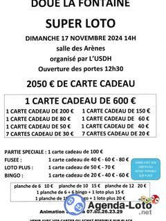 Photo du loto Super loto organise par l usdh