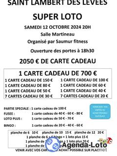 Photo du loto Super loto organise par saumur fitness