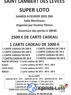 Photo du loto Super loto organise par saumur fitness