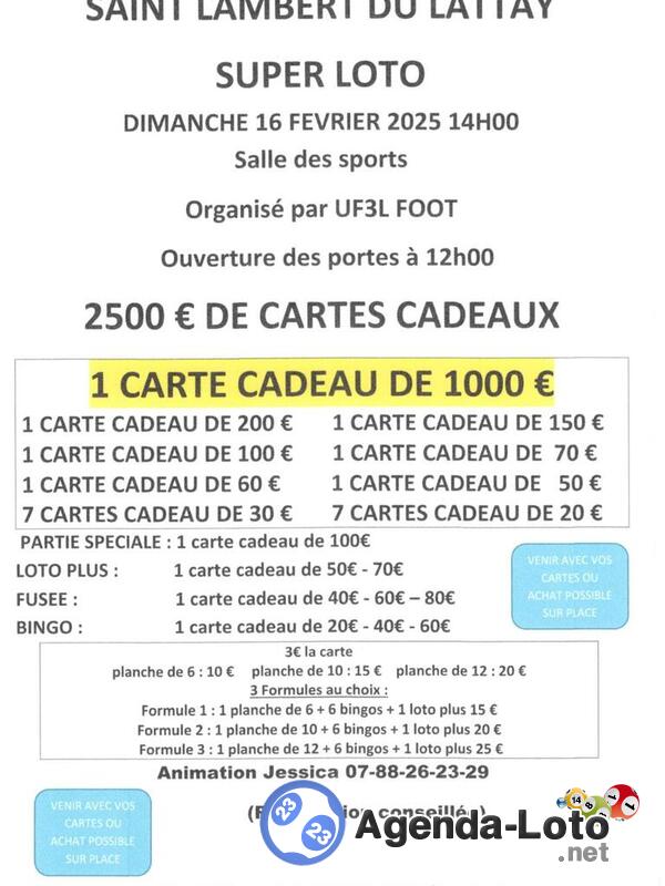 Super loto organise par uf3l foot