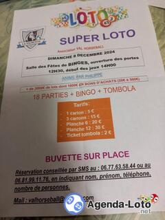 Photo du loto Super loto organisé par val horseball fouchanges