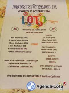 Photo du loto Super loto Patriote Cyclisme ani ERIC