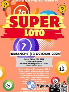 Photo du loto Super loto pazenaise tennis de table.basket club pazenais