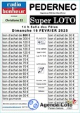 SUPER LOTO-PEDERNEC LE 12 FEVRIER 2025 animé par Christiane