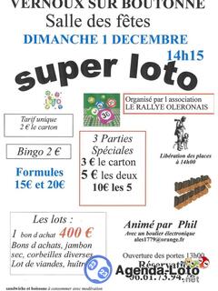 Photo du loto Super loto rallye oleronais animé par phil