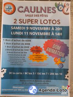 Photo du loto Super Loto Rance Football Club animé: Dom Animation