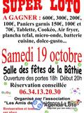 Photo Super Loto réservation à partir du 1er octobre à La Bâthie