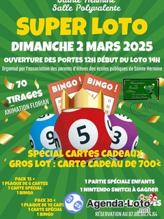 Photo du loto Super loto sainte hermine