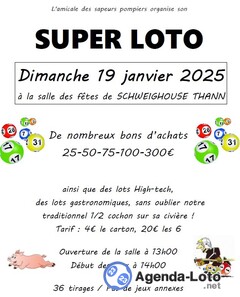 Photo du loto SUPER LOTO des sapeurs pompiers Aspach Schweighouse