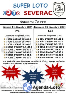 Photo du loto Super loto de Sévérac animé par Johnny