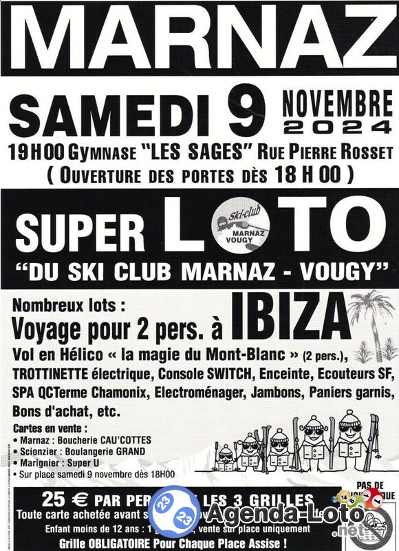 Super loto ski club marnaz-vougy