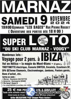 Photo du loto Super loto ski club marnaz-vougy