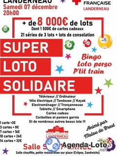 Photo du loto Super Loto Solidaire Croix Rouge de Landerneau