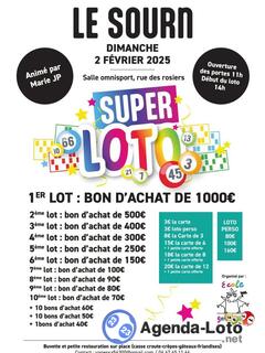 Photo du loto Super Loto Le Sourn (56) animé par Marie JP