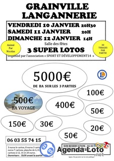 Photo du loto Super loto spécial BA animé par Nicolas