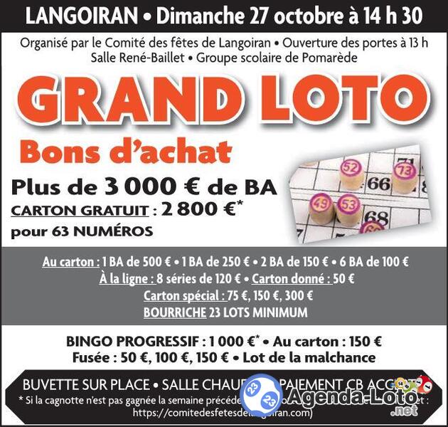 super loto spécial bon d'achat 46 lots plus jeux