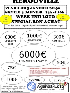 Photo du loto Super loto spécial Bons d’achat animé par Nicolas