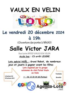 Photo du loto Super loto spécial NOËL du groupe autonome Futsal Vaulx-en-V