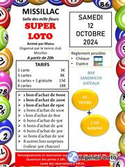 Photo du loto Super Loto Tennis club de Missillac