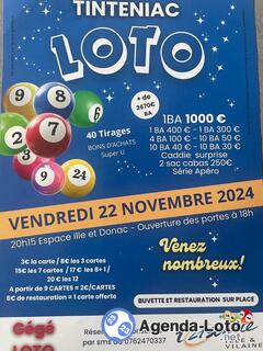 Photo du loto Super loto de Trisomie 21 Ille et Vilaine anim Gégé loto