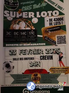 Photo du loto SUPER LOTO US Bel air foot