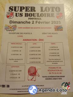 Photo du loto Super loto de US FOOT DE BOULOIRE Animé par ERIC