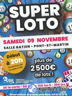 Photo du loto Super Loto US Pont Saint Martin TT animé par Christelle