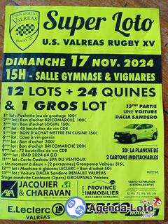 Photo du loto Super loto U.S.Valréas Rugby xv