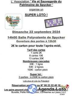 Photo du loto Super Loto ' V.S.P.S. '