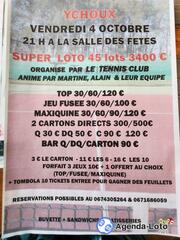 Photo du loto Super loto Ychoux Tennis Club