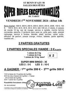 Photo du loto Super Rifles Exceptionnelles du Tarot