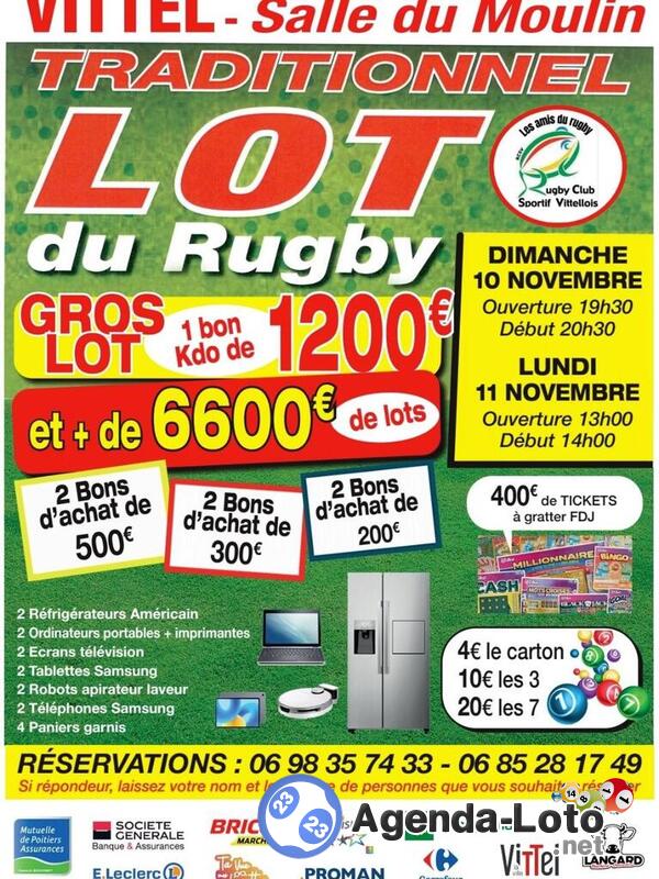 Traditionnel loto du Rugby