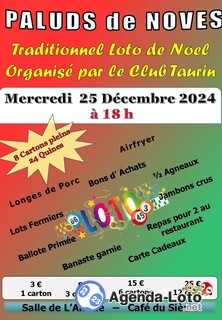 Photo du loto Traditionnel loto de Noël du Club Taurin des Paluds